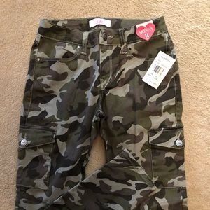 Girls Camouflage Skinny Pants